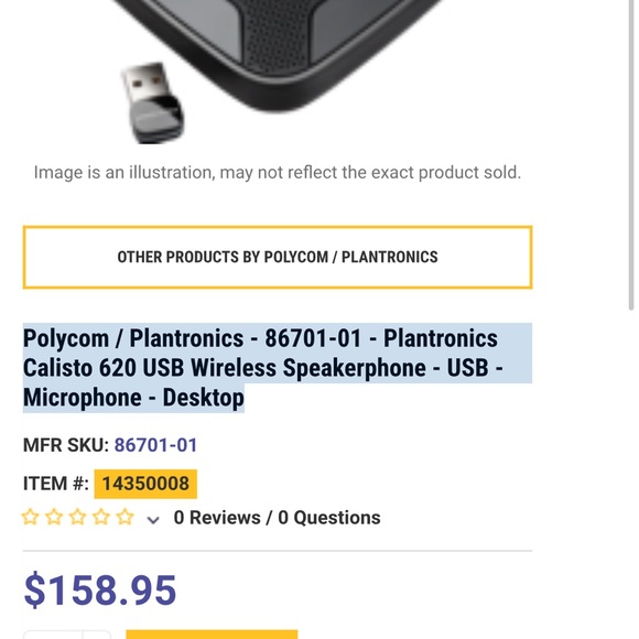 NWT Plantronics Calisto 620 - Picture 5 of 6